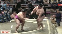 【映像】貴景勝、まさかの初日黒星（30分ごろ）