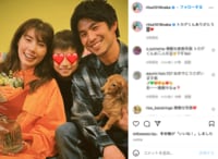 「結婚生活の約8割は喧嘩」仲里依紗、中尾明慶との結婚9周年を家族ショット＆夫婦ショットで報告