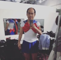 トレエン斎藤、セーラームーンのコスプレ姿を披露「#ゲーハームーン降臨」