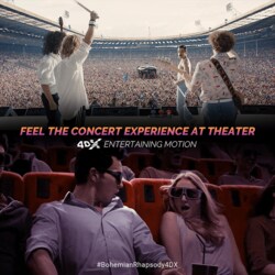 フレディ・マーキュリーの伝説のライブシーンを4DXで体感！『ボヘミアン・ラプソディ』4DXマイクロ特別映像到着