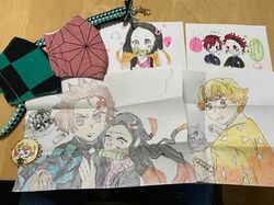 「鬼滅の刃」大好き芸人の椿鬼奴、ファンから贈られたイラスト＆グッズに感激