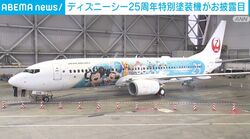 ディズニーシー25周年特別塗装機がお披露目