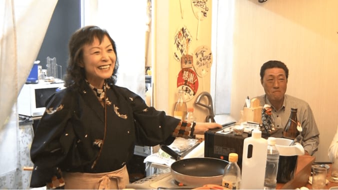 仮設店舗時代の梅澤さん 2013年3月