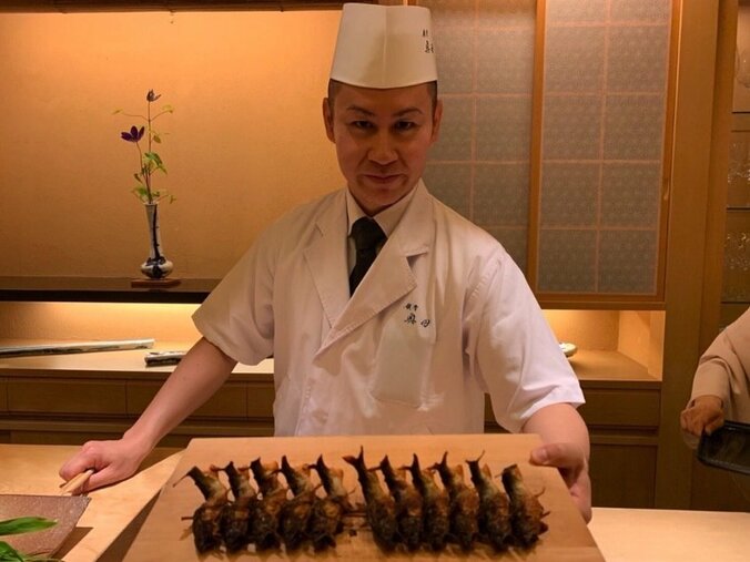 片岡鶴太郎、三男が料理長を務める店でランチ「涼やかな御料理を楽しみました」 1枚目