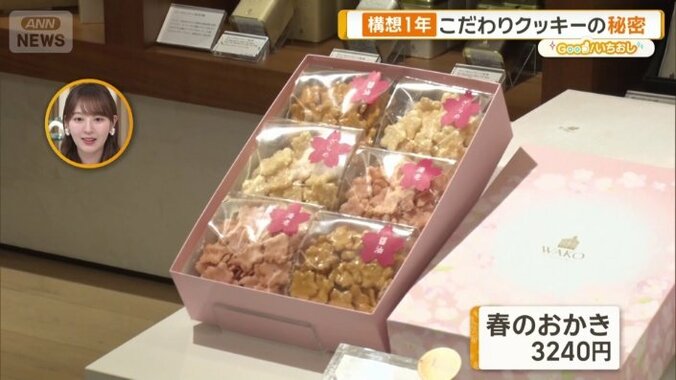 桜の形のおかき