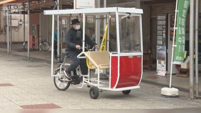 高齢団地の“買い物困難者”を無料で送迎　運転手も高齢者　三輪自転車で商店街へ 1枚目