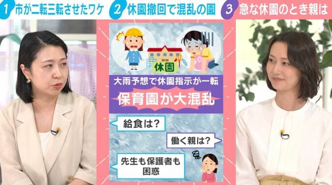 大雨予想で休園指示が一転 保育園が大混乱