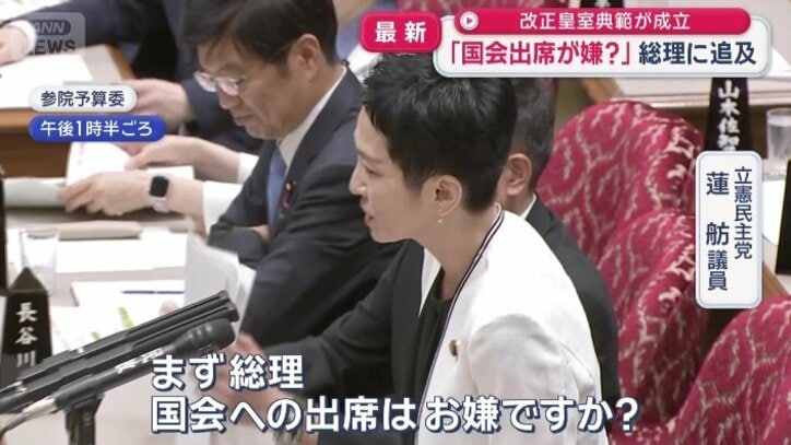 立憲民主党　蓮舫議員
