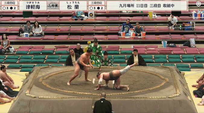 「ヨガのポーズみたい」敗れた力士が不思議な姿勢に 珍しい光景に「最後のポーズw」「体幹の良さがうかがえる」反響続々 2枚目