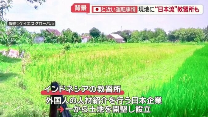 日本企業が土地を開墾し、自動車教習所を設立