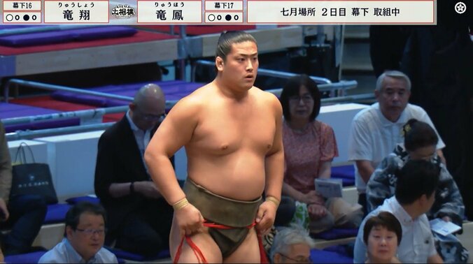 初髷姿を披露した今場所の竜翔