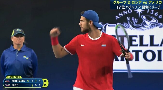 米露の若き“パパ対決”はロシアのハチャノフに軍配【ATPカップ】 1枚目