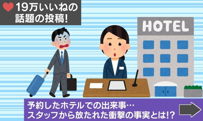 予約したホテルでの出来事