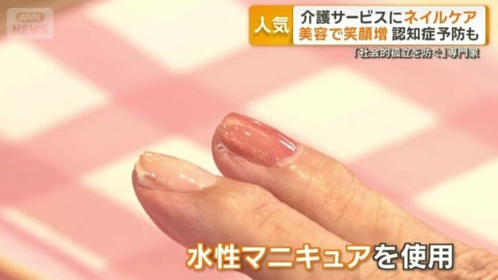 水性マニキュアを使用