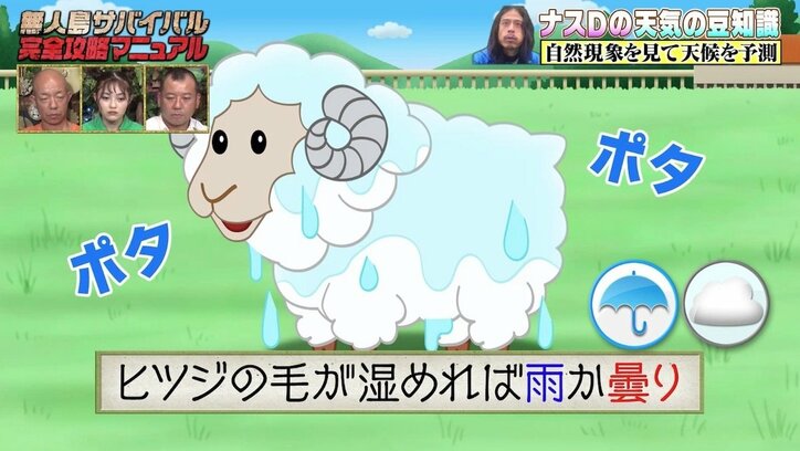 ナスDが明かす天気の豆知識「サバイバルをする上で天気を事前に知る事はとても重要」【写真・イラスト付き】