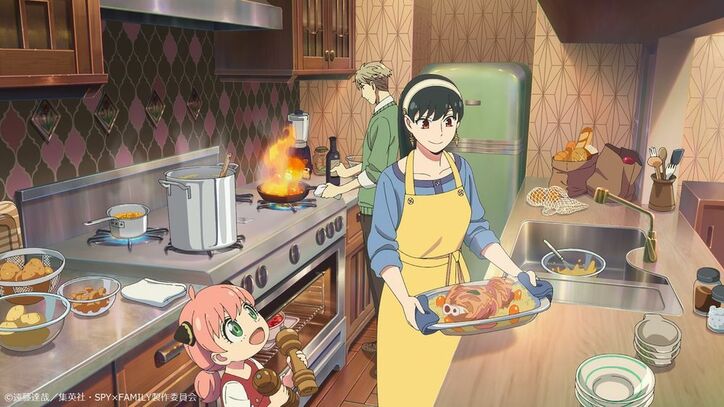 アニメ「スパイファミリー」アーニャ・フォージャー、ロイド・フォージャー、ヨル・フォージャーの第2クールEDカット