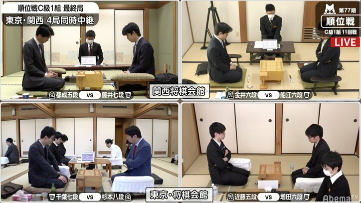 藤井聡太七段、大逆転でB級2組昇級なるか？師弟同時昇級は？　現在対局中／将棋・順位戦C級1組