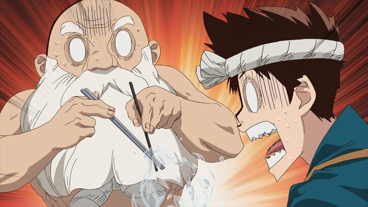 アニメ「Ｄｒ．ＳＴＯＮＥ」第21話、先行カット＆あらすじ公開 ケータイ作りに必要な耐熱素材を見つけれずにいた千空…