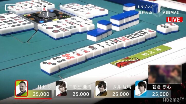 “リーチ超人”復活!村上淳、新年初アガリで親の倍満決め2カ月半ぶり勝利/麻雀・大和証券Mリーグ