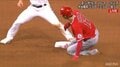 「大谷はっや!」vs「肩つえー」 大谷翔平、今季9個目の盗塁はゴールドグラブ賞捕手も呆れる完璧スチール