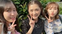 石川梨華、高橋愛・譜久村聖とモー娘。女子会