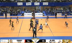 反射神経えぐっ！ 男子バレー、驚異的な“超美技”レシーブ ラリーで2度のスーパープレーに大歓声