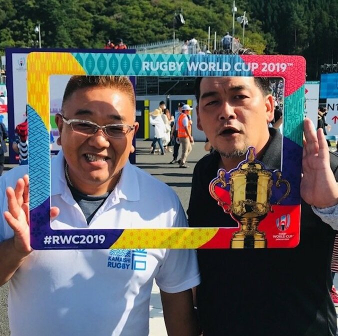 サンド伊達、釜石でラグビーW杯観戦し涙「この日の為にどれだけの人が動いたのか…」 1枚目