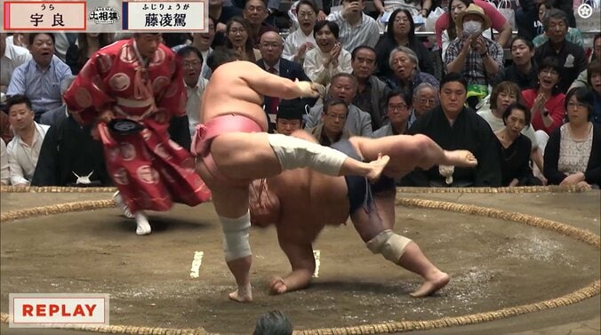 「なんだこのちいかわは」「ドヤ歩き最高」覚醒した宇良、藤凌駕を豪快にぶん投げる「決めた後の足がセクシーすぎw」自信満々リアクションにファン大興奮 2枚目