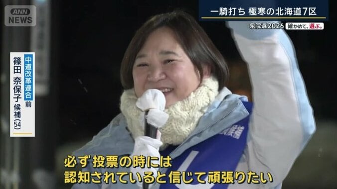 中道改革連合・前　篠田奈保子候補