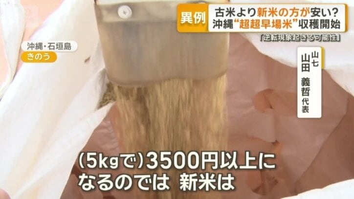 “超超早場米”収穫開始