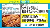 環境省「ウナギは予約を」が炎上