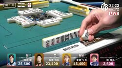 切れ味抜群、手首シャキーン！松本吉弘、気迫のツモで「ガッ」と卓に激突「突き指しそう」／麻雀・Mリーグ