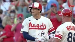 大谷翔平、ファーストを吹き飛ばす弾丸ライナーもやや不満げ→修正してからのグランドスラム弾