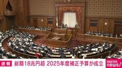 総額18兆円超 2025年度補正予算が成立
