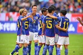 【アメリカ戦速報】日本、鎌田のゴールで先制！ 伊東や久保も躍動し、前半を１点リードで折り返す