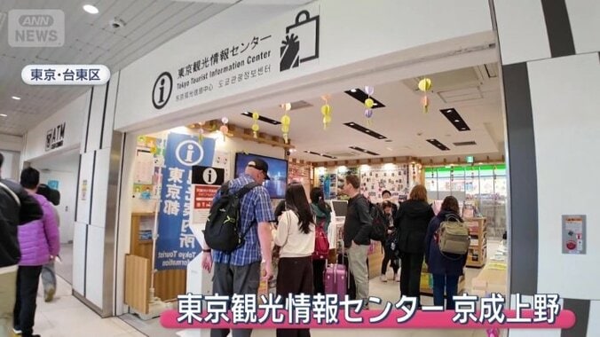 京成上野駅の構内に観光案内所