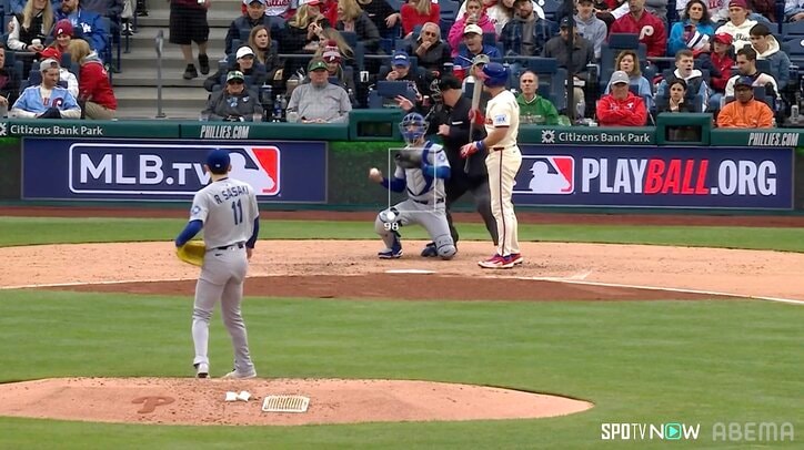 【写真・画像】佐々木朗希、157.8キロ豪速球に強打者が憮然 判定に不満顔も「最後の2つはストライクだった」圧巻“8球勝負”の一部始終　1枚目