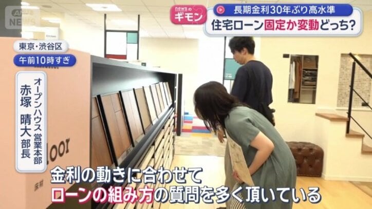 「マイホーム探しの人は敏感に」