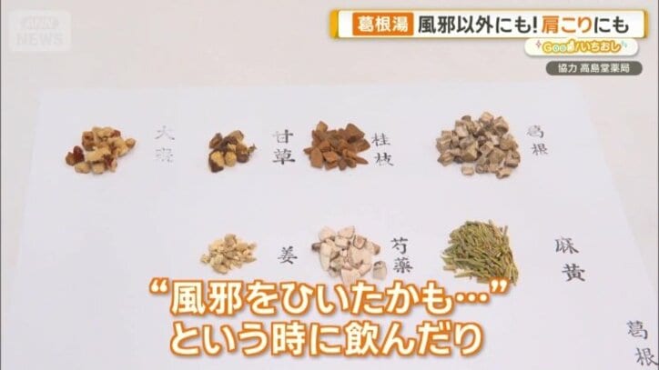 風邪の引き始めによく飲む葛根湯