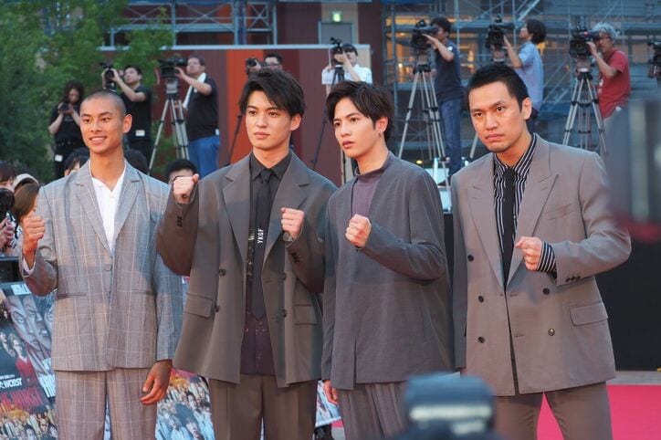 川村壱馬、志尊淳、山田裕貴、吉野北人らに400名熱狂「轟かせて！」映画『HiGH&LOW THE WORST』