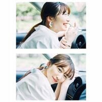 岡本夏美、彼女感あふれる助手席ショットに「運転集中できない」「可愛いすぎる好きすぎる」の声