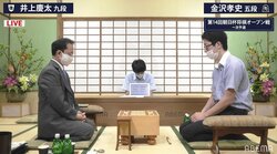 井上慶太九段 対 金沢孝史五段 一次予選決勝かけて対局開始／将棋・朝日杯