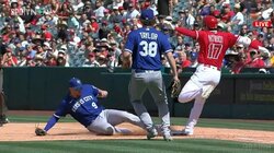 「速谷さーん」大谷翔平、一塁ゴロを快速内野安打「マジかよ？」相手野手も思わずポカン顔の瞬間