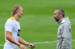 かつての“教え子”を要警戒…ライプツィヒ指揮官、ハーランドの凄みを語る「世界最高峰の9番」