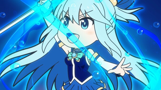 アニメ「異世界かるてっと2」運動場で激しい戦闘を繰り広げるアクアたち…！第12話先行カット＆あらすじ解禁 2枚目