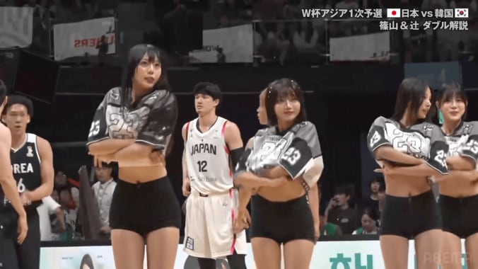 「かわええなあ」韓国チアの“キレキレダンス”に日本ファンも釘付け！「レベルたけえ」【バスケ日韓戦】 4枚目
