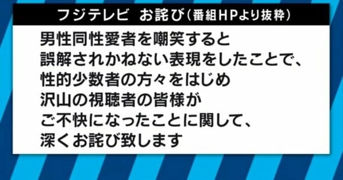 日本のテレビがLGBTをお笑いにするのは“時期尚早”だったのか　「保毛尾田保毛男」問題にLGBT当事者とウーマン村本の意見は 5枚目