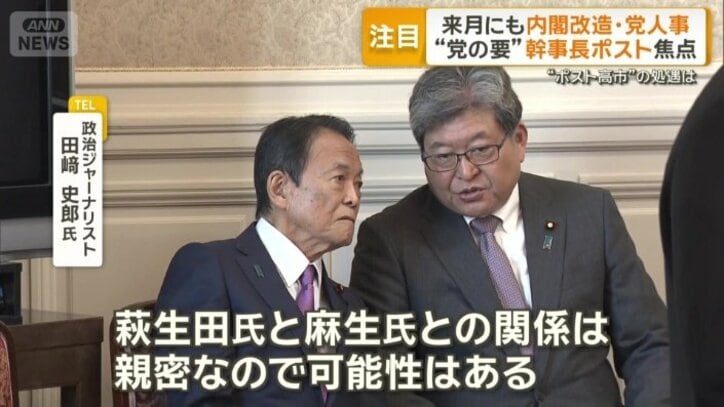 「萩生田氏と麻生氏との関係は親密」