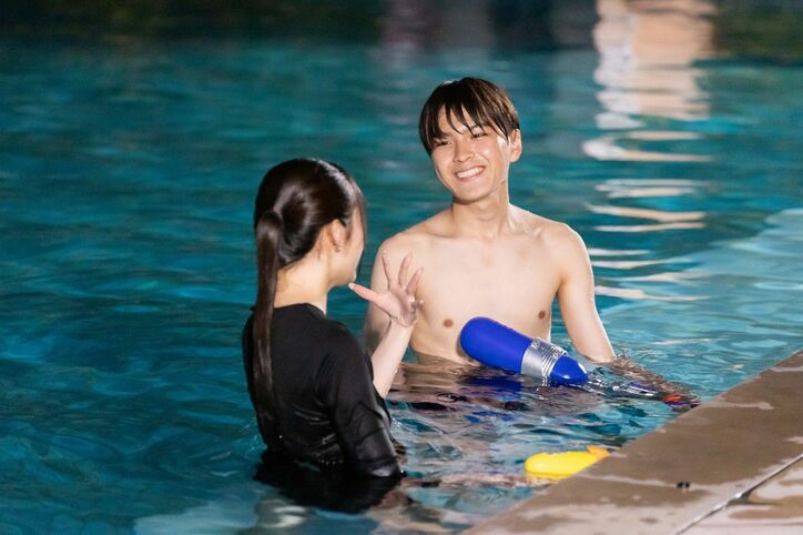 『にぶんのいち夫婦』にも出演！美人女優・もか、イケメン男子にプールで積極アピール『今日好き』向日葵編第2話