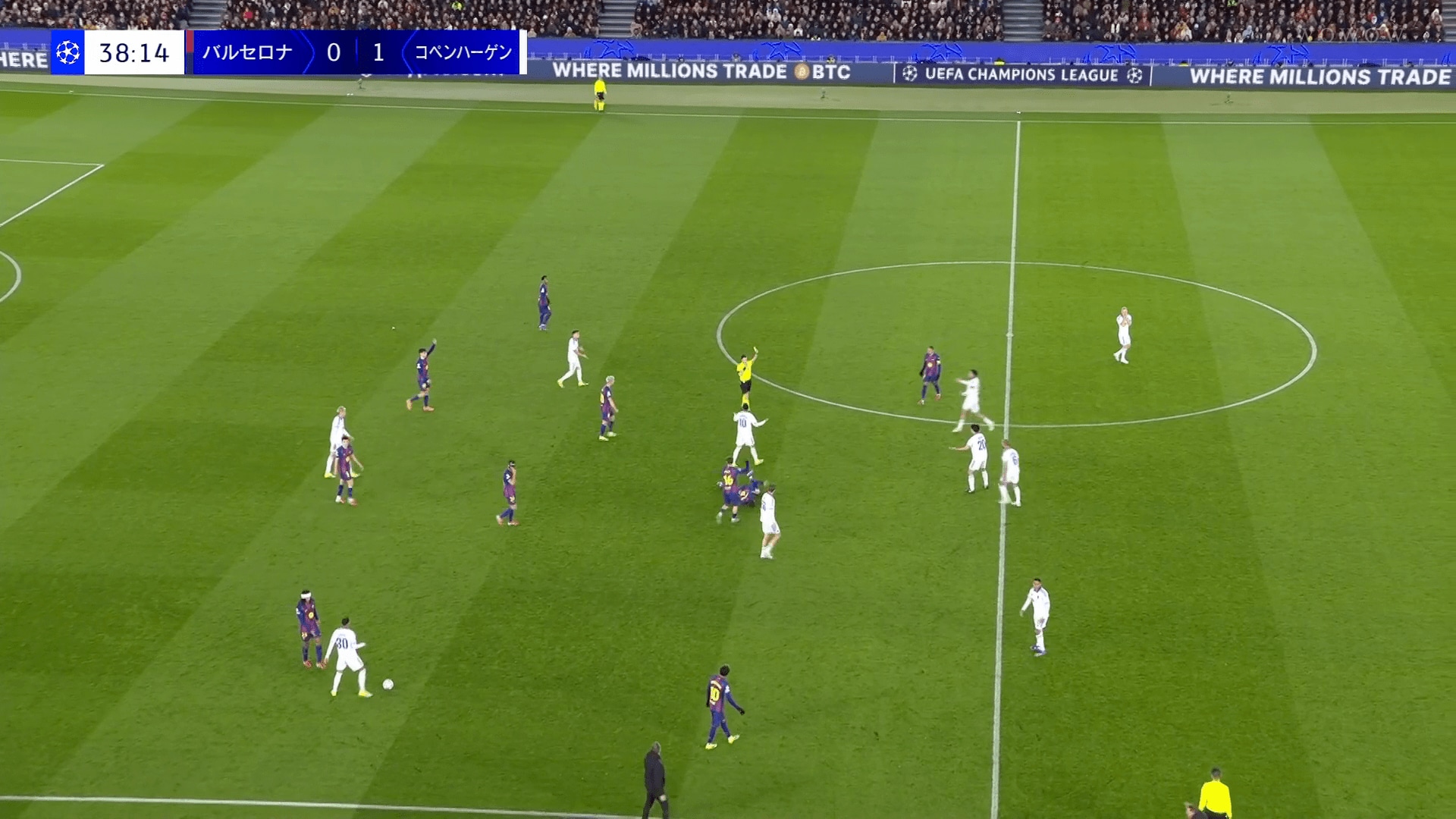 ファウル判定にコペンハーゲン側は抗議